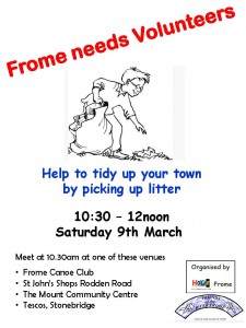 Frome Litter Pick March 9th 2013